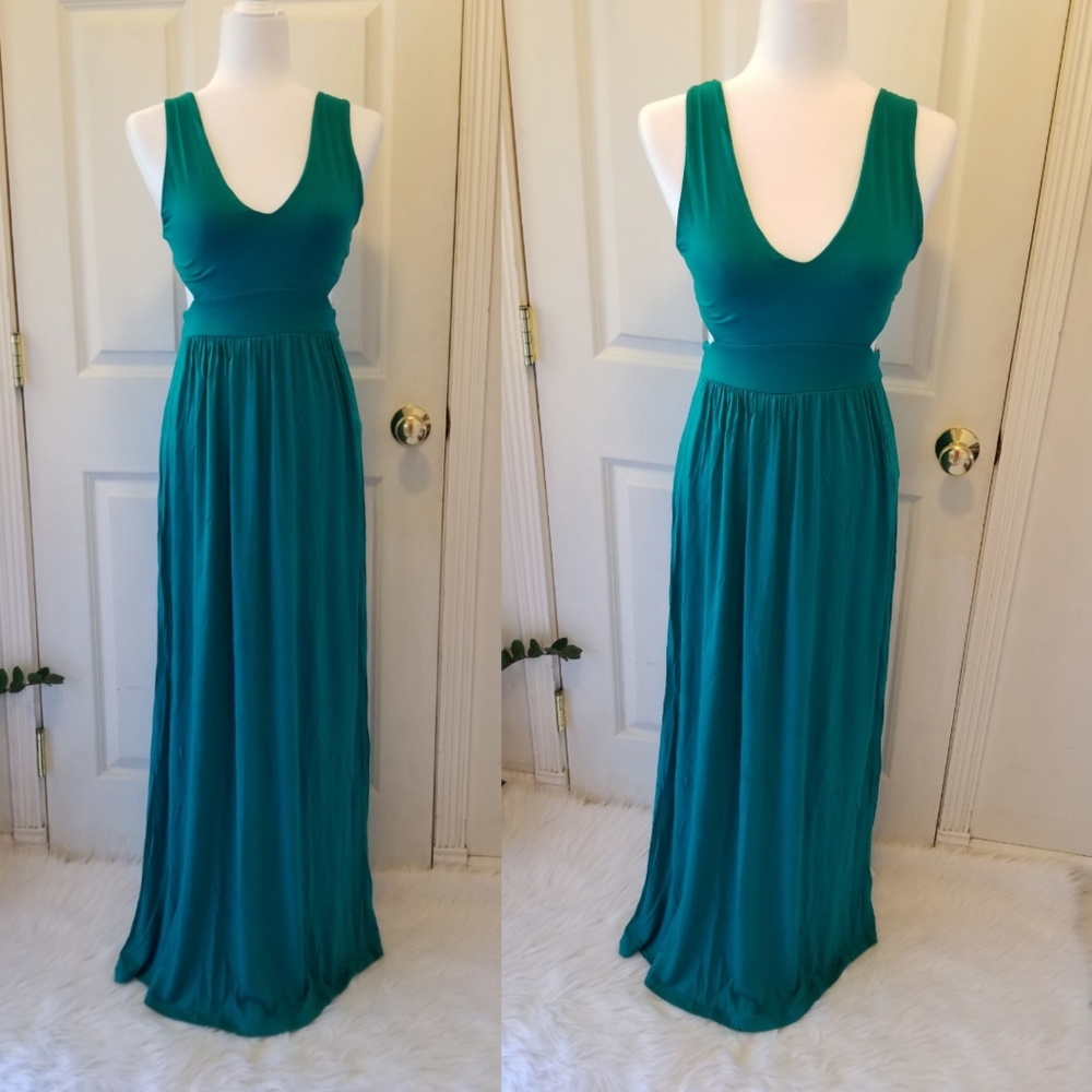 Open Back Maxi Dress